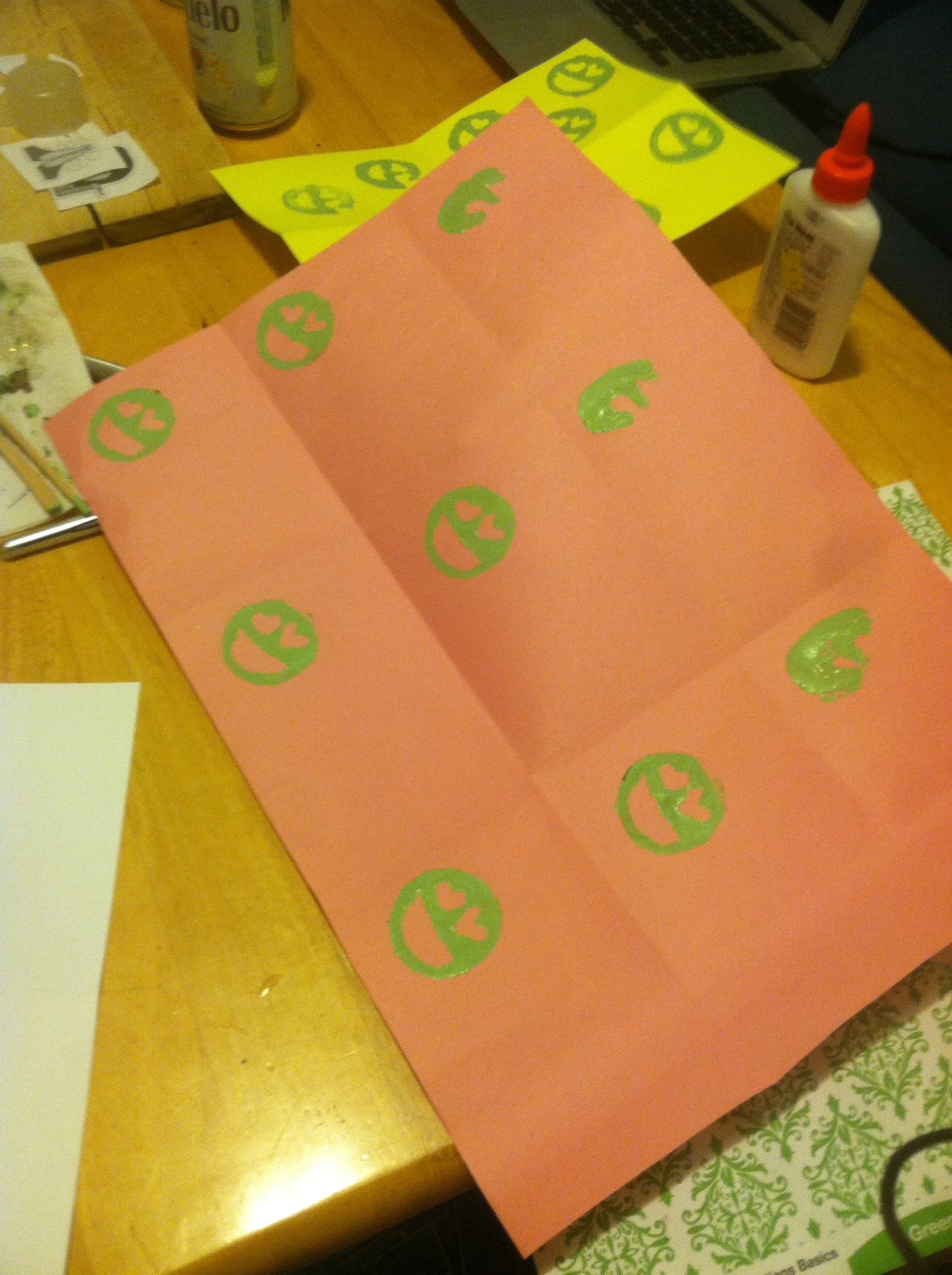 Stamp, stamp, stamp.