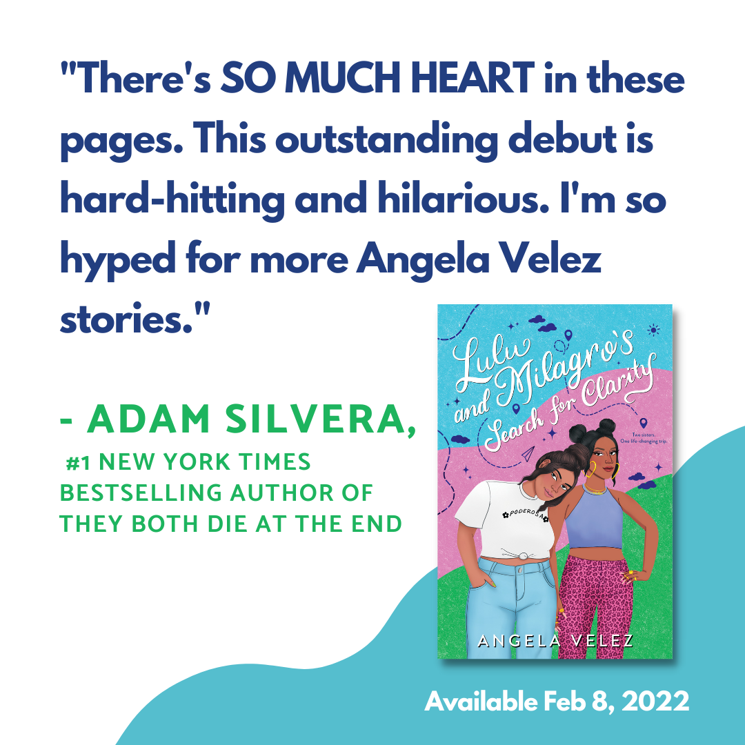  "There's SO MUCH HEART in these pages. This outstanding debut is hard-hitting and hilarious. I'm so hyped for more Angela Velez stories."   -- Adam Silvera, #1  New York Times  bestselling author of  They Both Die at the End  