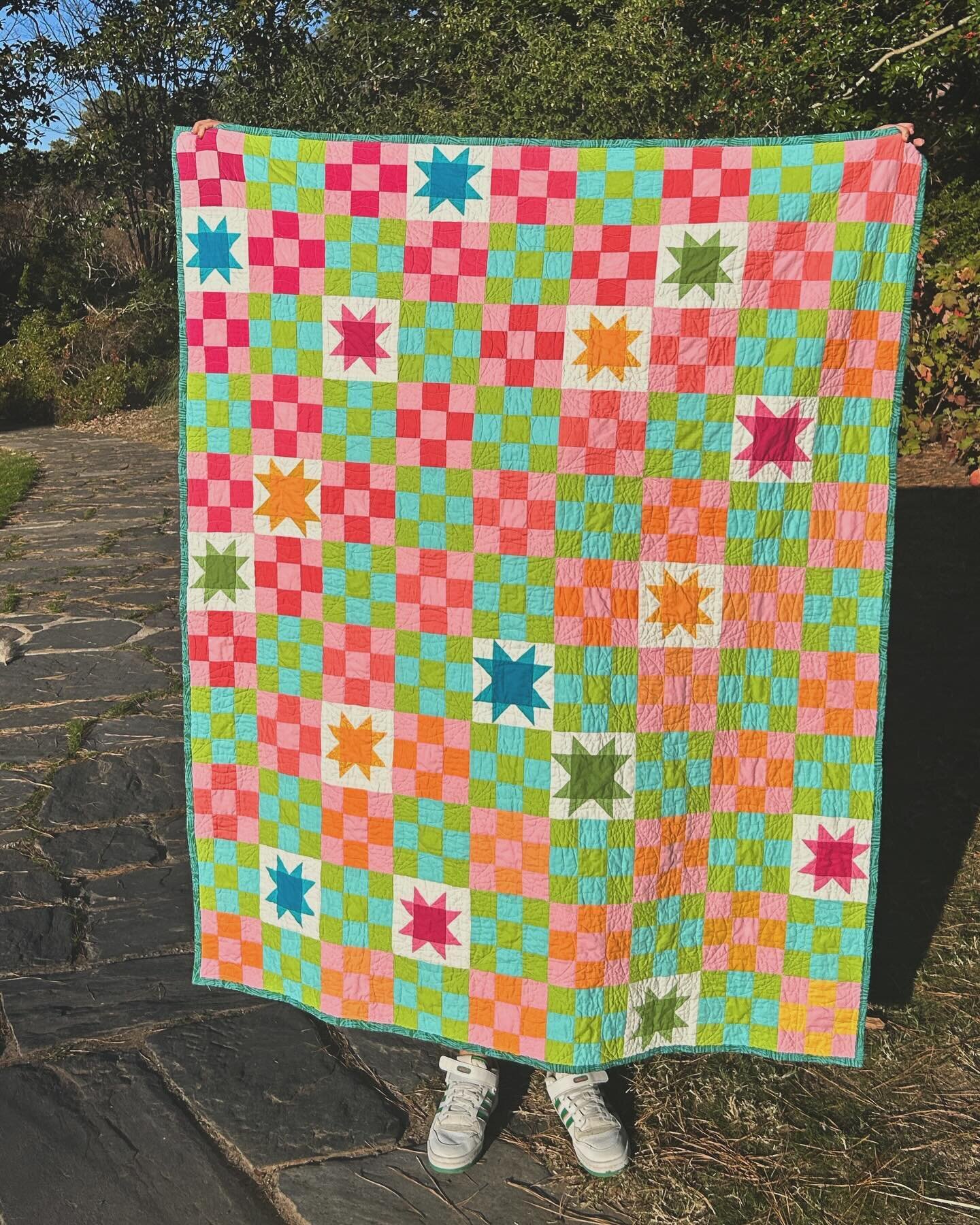 My first quilt for keeps! A quilt that reminds me of our wedding: the perfect sunset, the garden&rsquo;s palm leaves, and the people who celebrated with us. I love it so, so much.

I&rsquo;ve spent the last year holding my breath, rushing and waiting