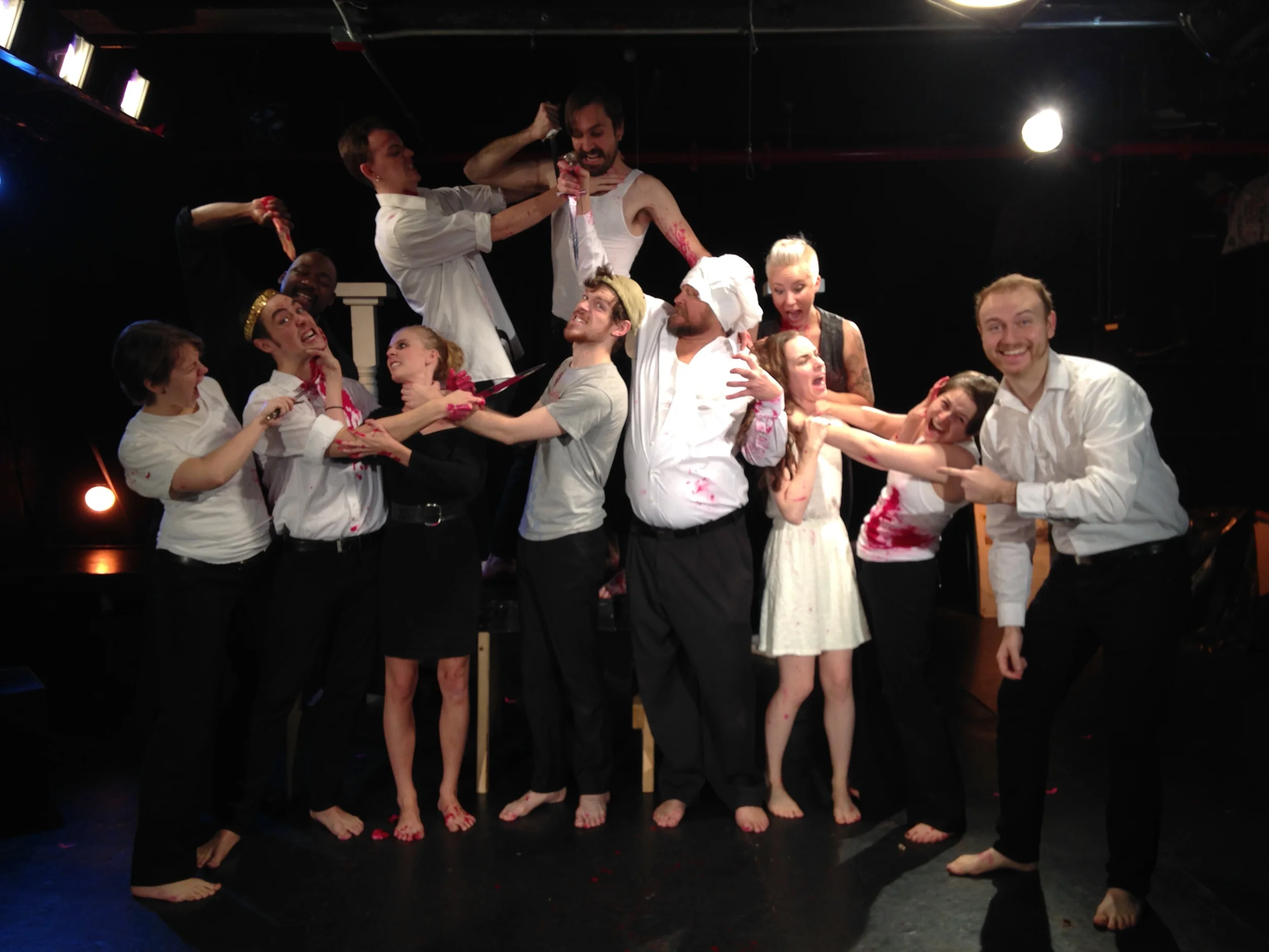 The full cast and director