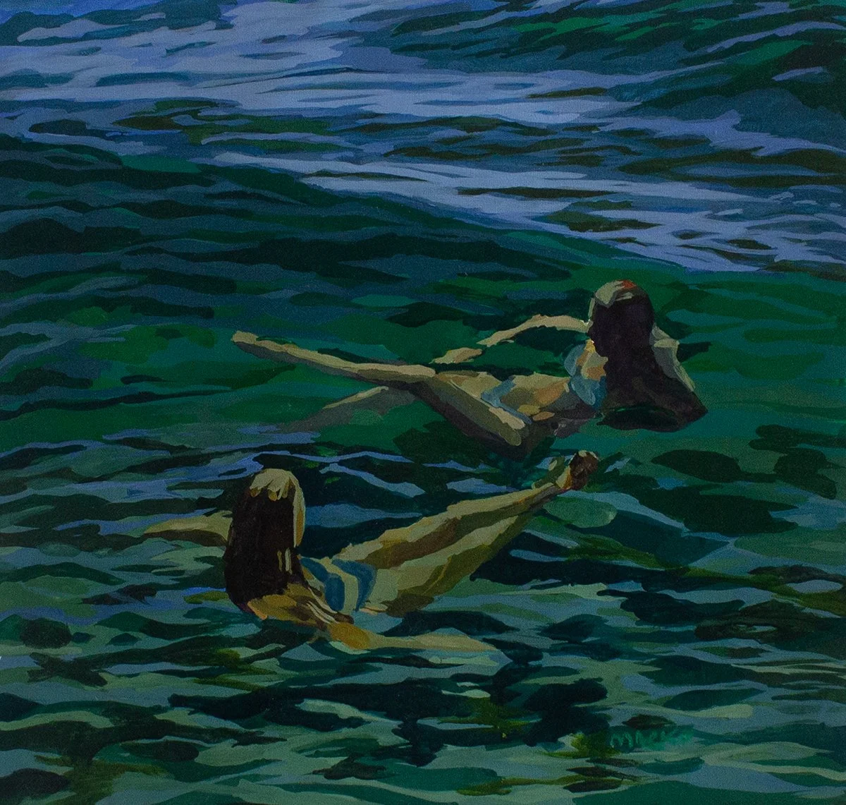 caught up in each other 50x50 acrylic on polyester.jpg