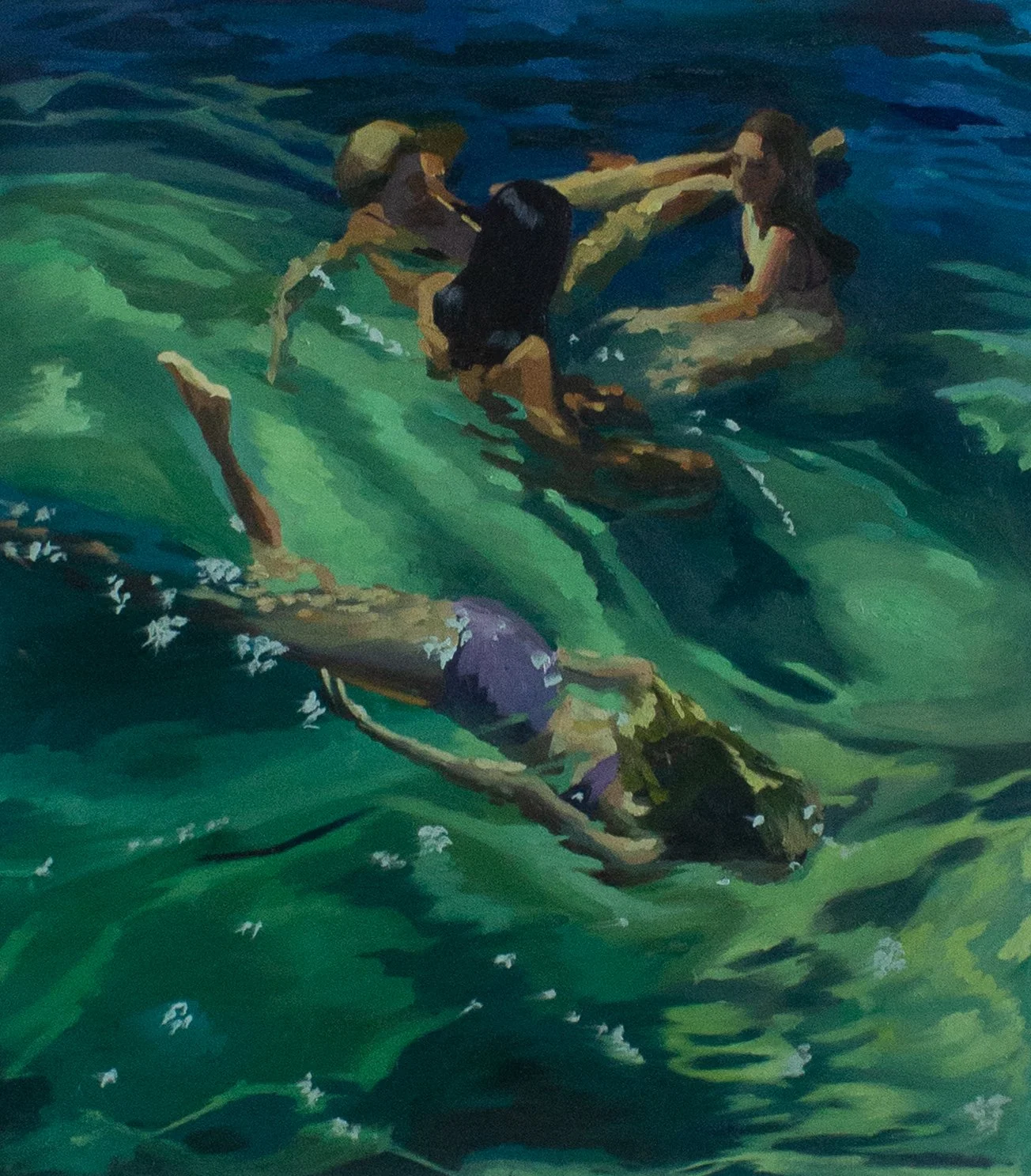 swimming friends 80x70 oil on polyester.jpg