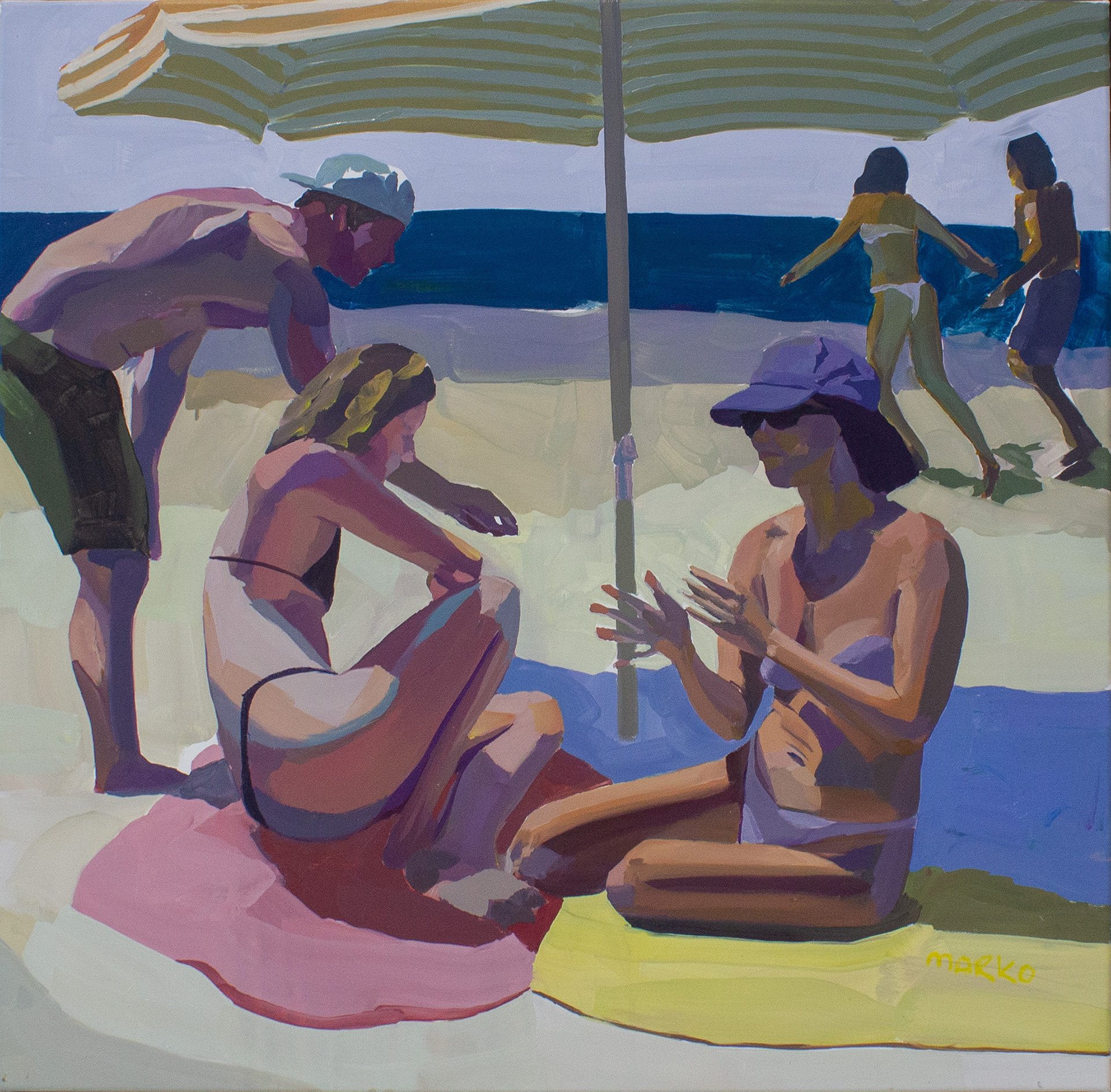 meet me under the umbrella 80x80 oil on polyester.jpg
