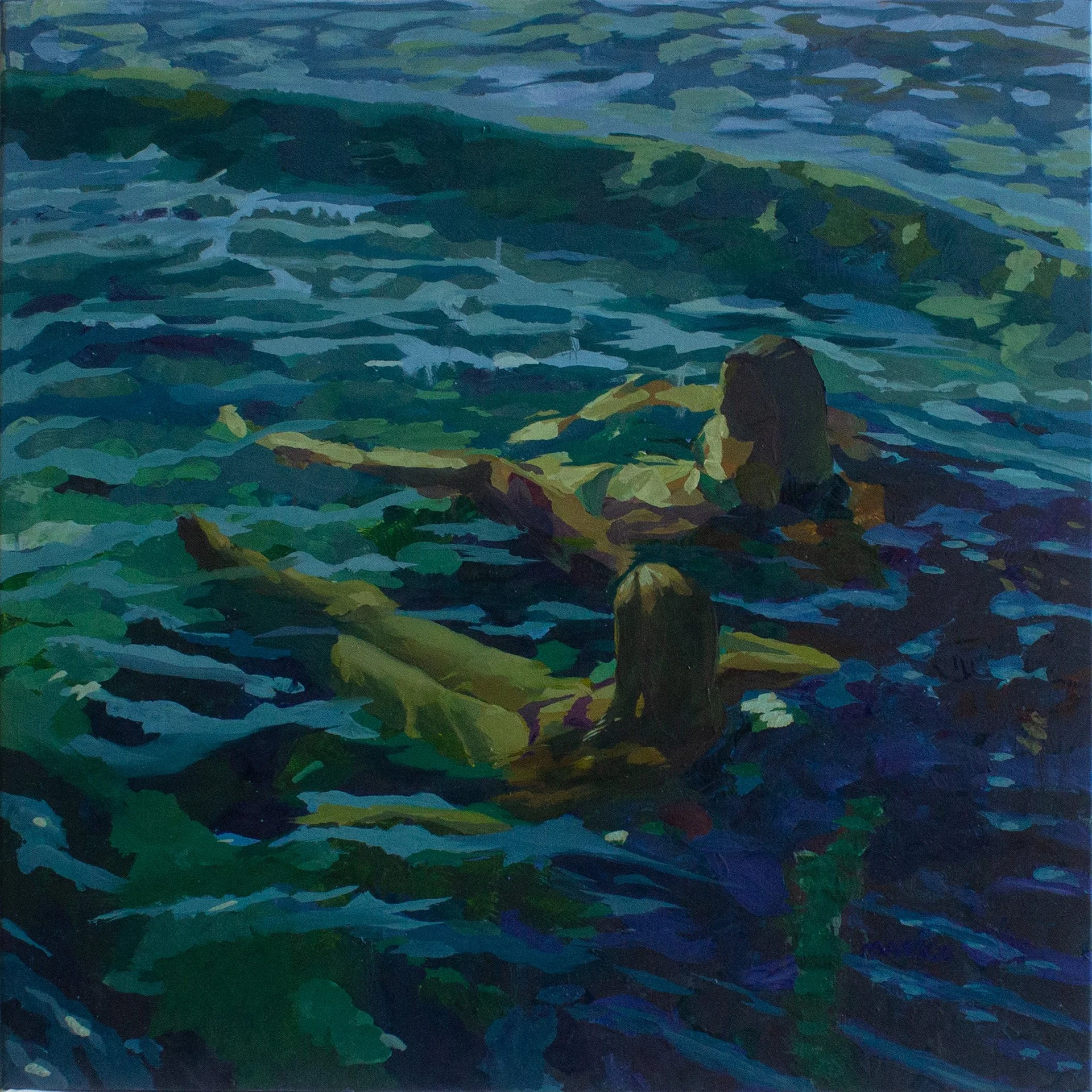 ritualistic friendship, 80x80 oil on polycotton, 2025.jpg
