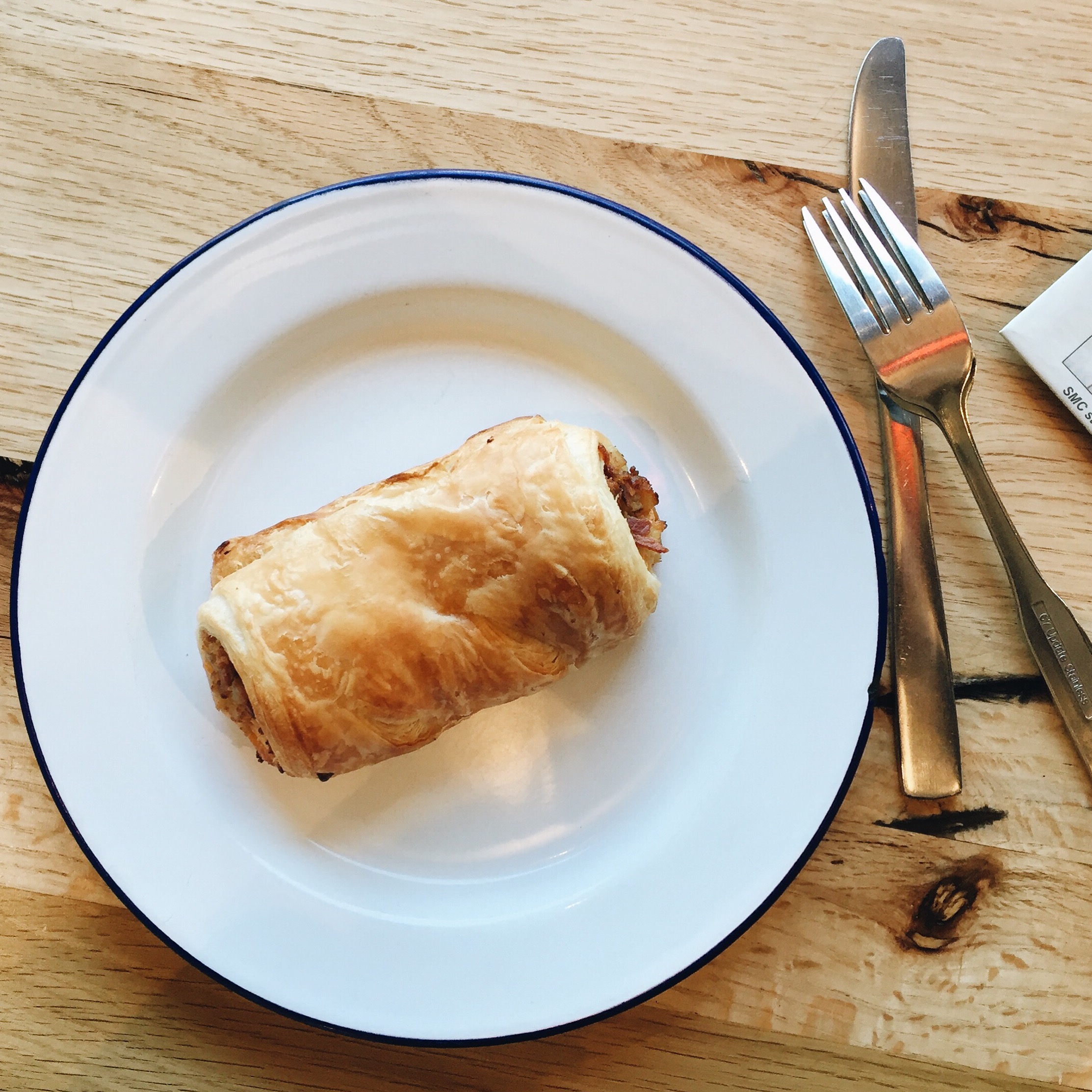 2nd breakfast at aussie pie shop immediately after Urth Cafe. Just had to cross the street. 
