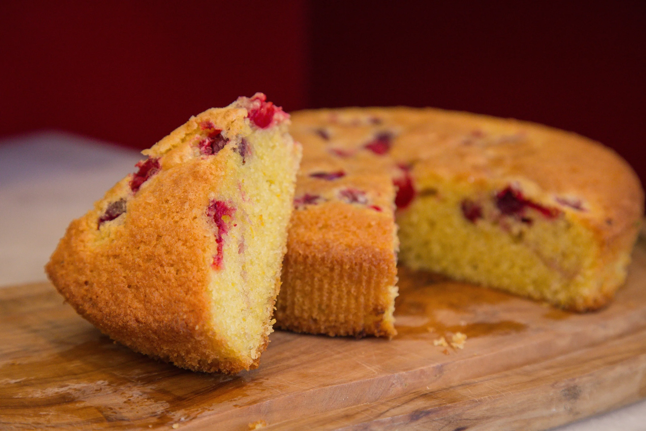 Cranberry Cornmeal Cake / Photo by Eric Vitale Photography