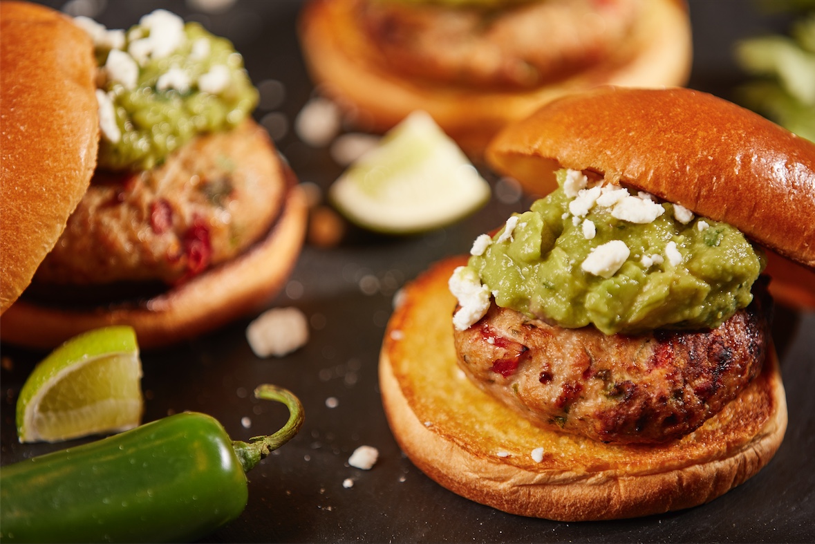 Turkey Guacamole Burger