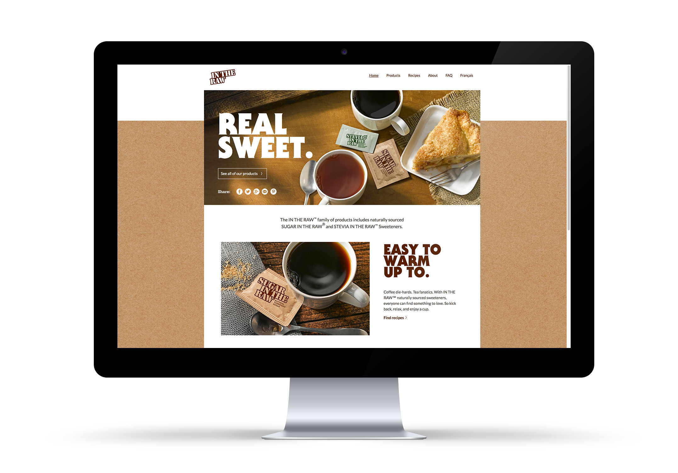 Sugar In The Raw Site Design