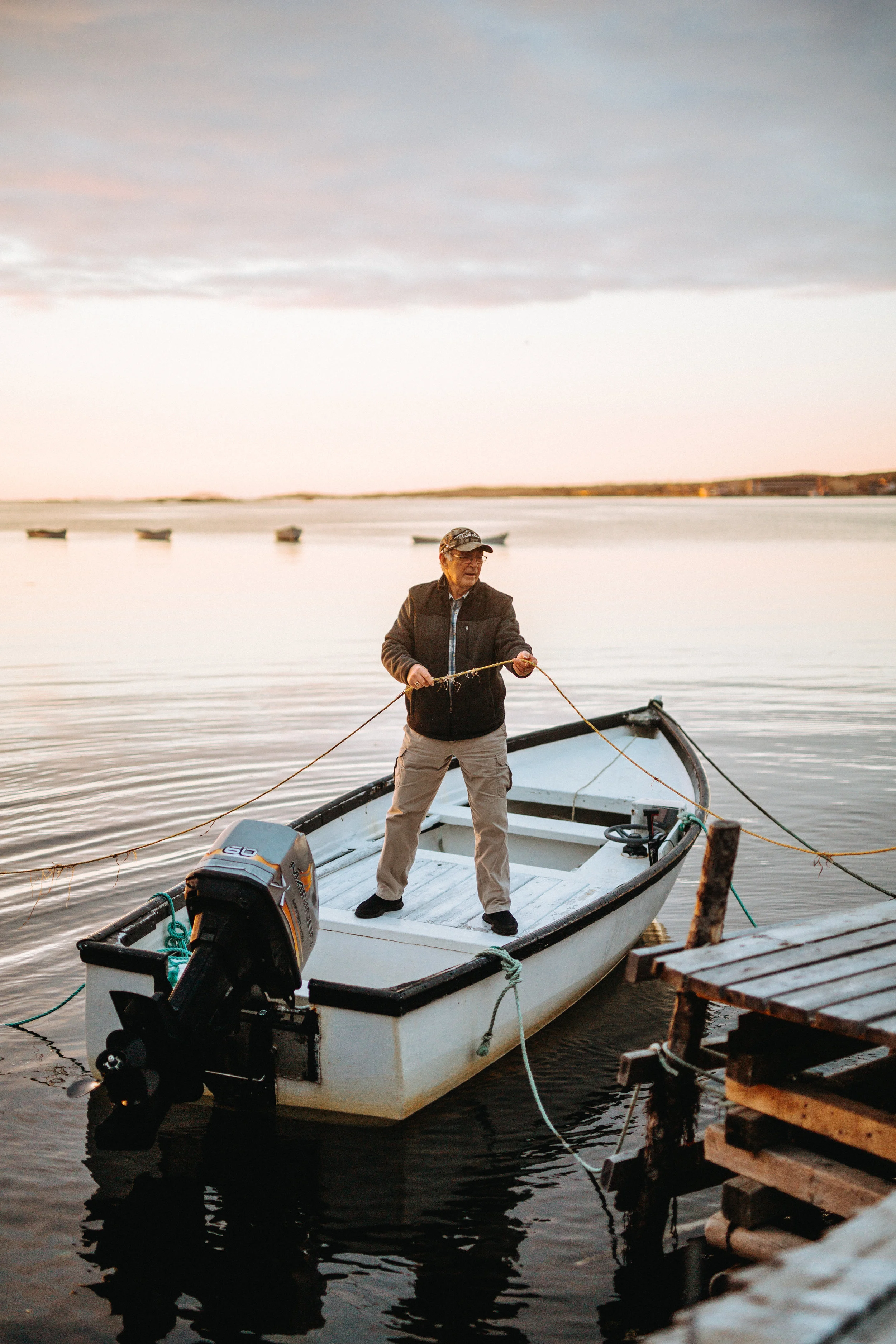 We walked up to the couple on the dock and introduced ourselves and began talking to this couple. They chatted with us while continuing on with bringing in their boat, which quickly unfolded to us seeing a side of them that captured our hearts.