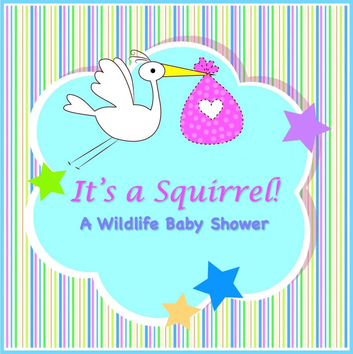 It's a Squirrel! Wildlife Baby Shower