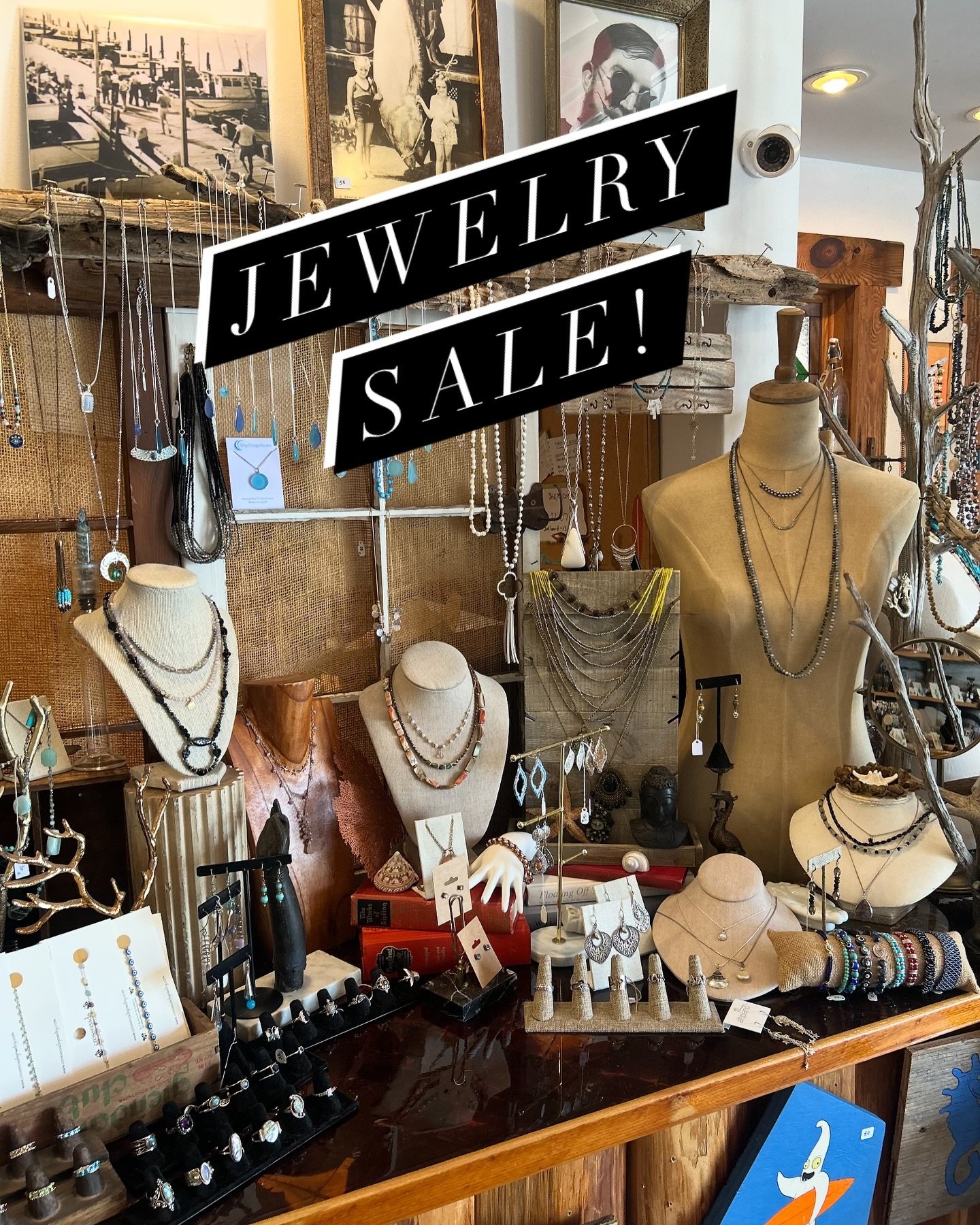 We are having a jewelry sale !! 

Buy ONE get ONE 50% off, must be equal to lesser value. 

Stop in this weekend! We are open 10-5

#lbilife #jewelry #art #antiques #reclaimedwood