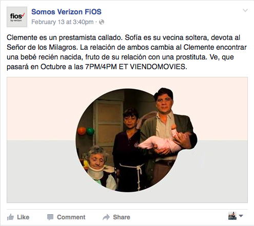 Copy Translation: Clemente is a quiet loanshark. Sofia is his single neighbor who is devoted to el Señor de los Milagros. Their relationship quickly changes when Clemente finds a newborn baby, the fruit of his relationship with a prostitute. Watch Q