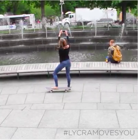 LYCRA® fiber is designed to fit the ways you move. Whether it’s skateboarding, long walks or running errands in the city, our fibers ensure your jeans keep their shape and fit wear after wear. #LYCRAMovesYou #StayActive #move &nb