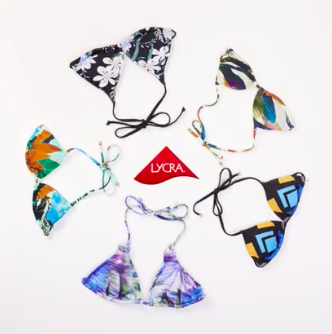 With so many swimsuits powered by LYCRA® XTRA LIFE™ you don't have to pick a favorite. This fiber technology provides a long-lasting fit, resistance to chlorinated water, heat, and sunscreen application. #LYCRAMovesYou #bikini #options