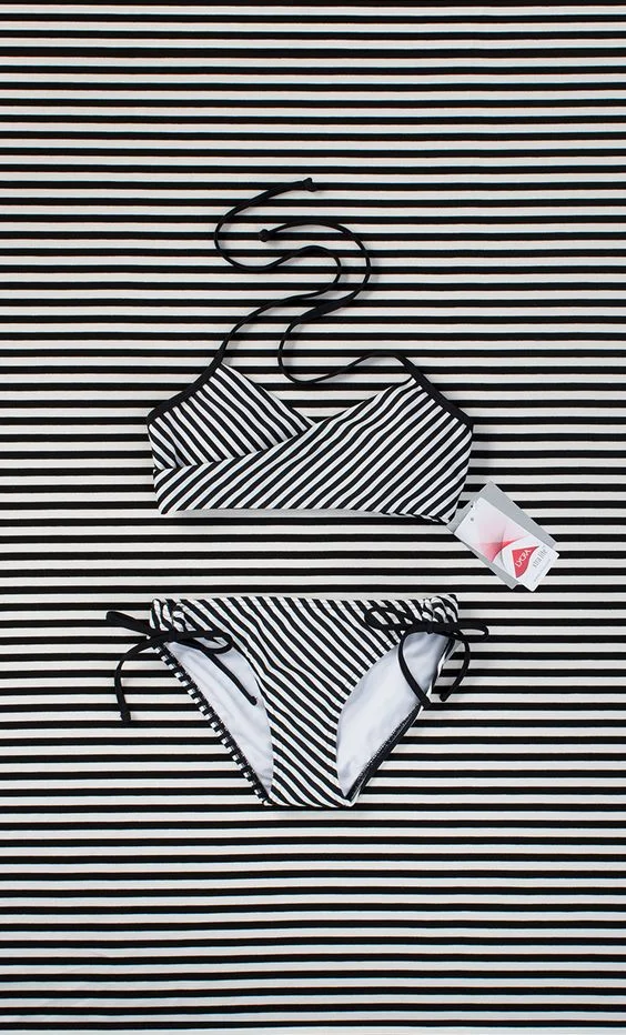 LYCRA® fiber hides in plain sight! Our fiber is the invisible ingredient found in many swimsuits to make them last longer under the sun and provide an ever-lasting shape and fit. #LYCRAMovesYou #stripes #invisible #swim #swims