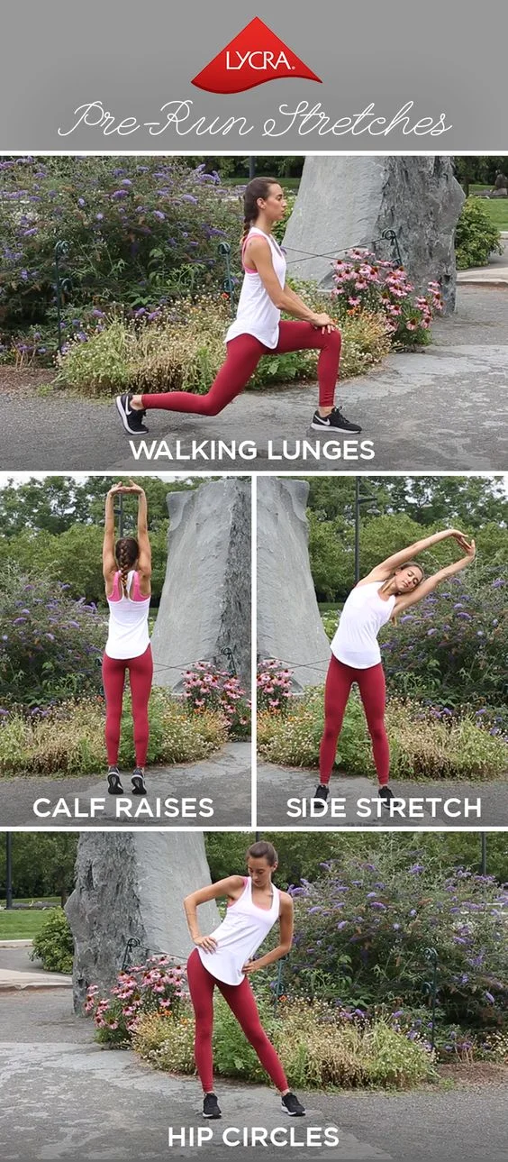 LYCRA® fiber tips and tricks: Before you hit the ground running, it's always important to stretch. Activewear powered by LYCRA® fiber offers muscle support, shape retention, and a long lasting fit. #LYCRAMovesYou #WorkOut #run #