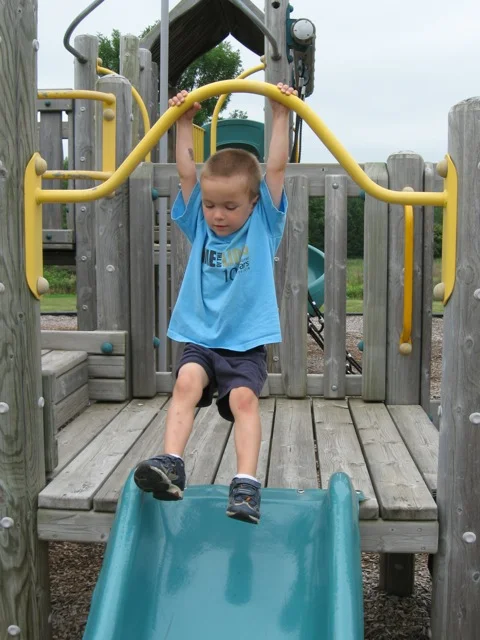 Hanging over the Slide