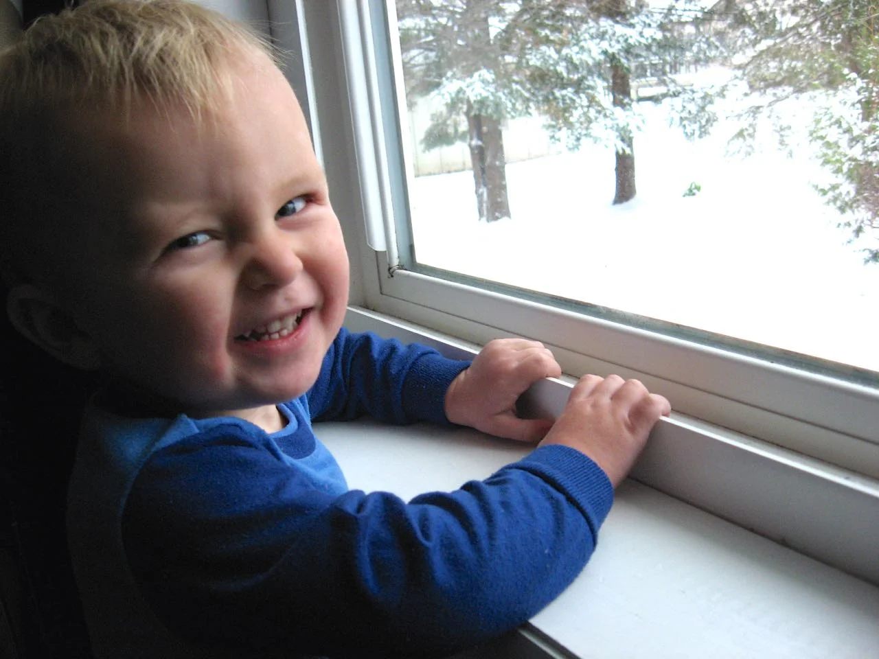 Window snow!