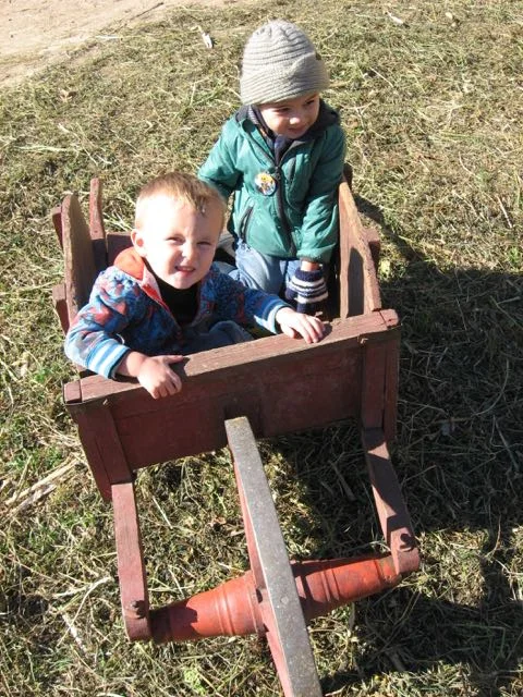 Boys in a Barrow