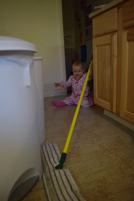 Eliora Helps with Sweeping