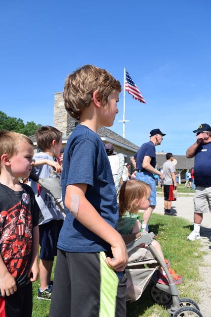 Historic Fort Snelling, flag raising