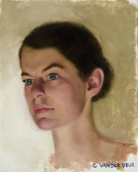 Self-Portrait Lit Below