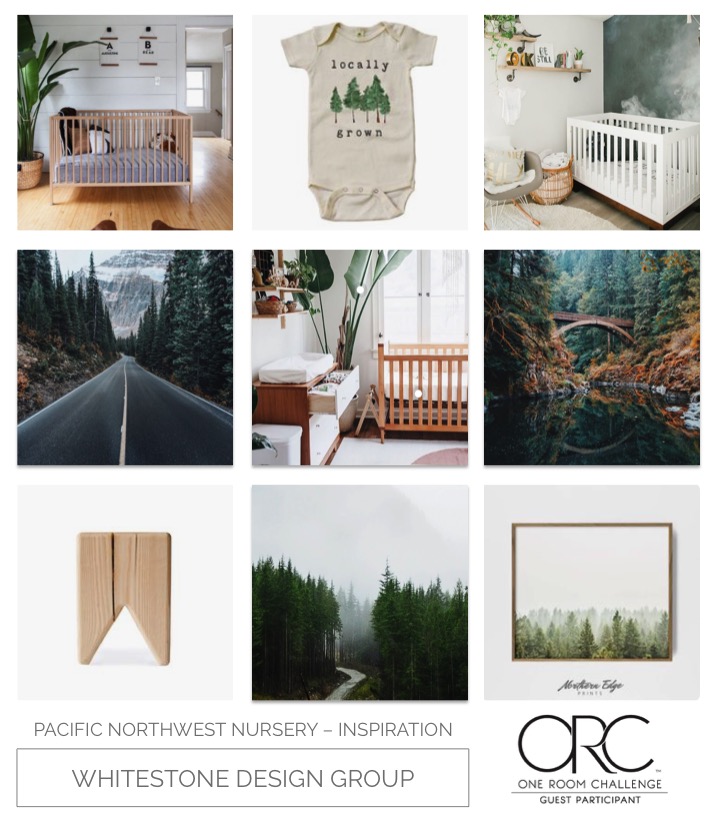 Whitestone Design Group | Pacific Northwest Nursery | One Room Challenge | Inspiration Board