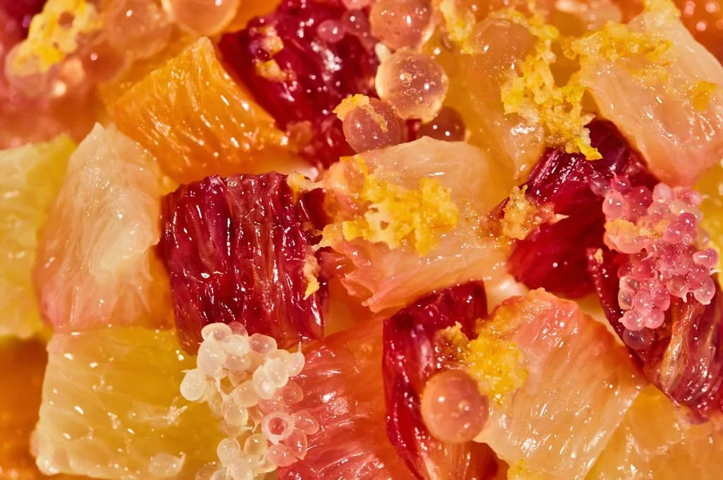 Fine Dining Fruit Photography in Victoria BC