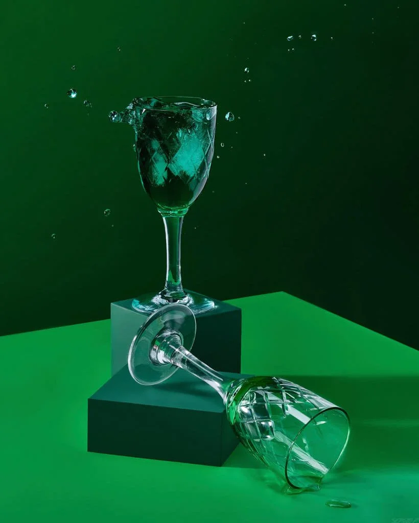 Splash of Wine, graphic photography