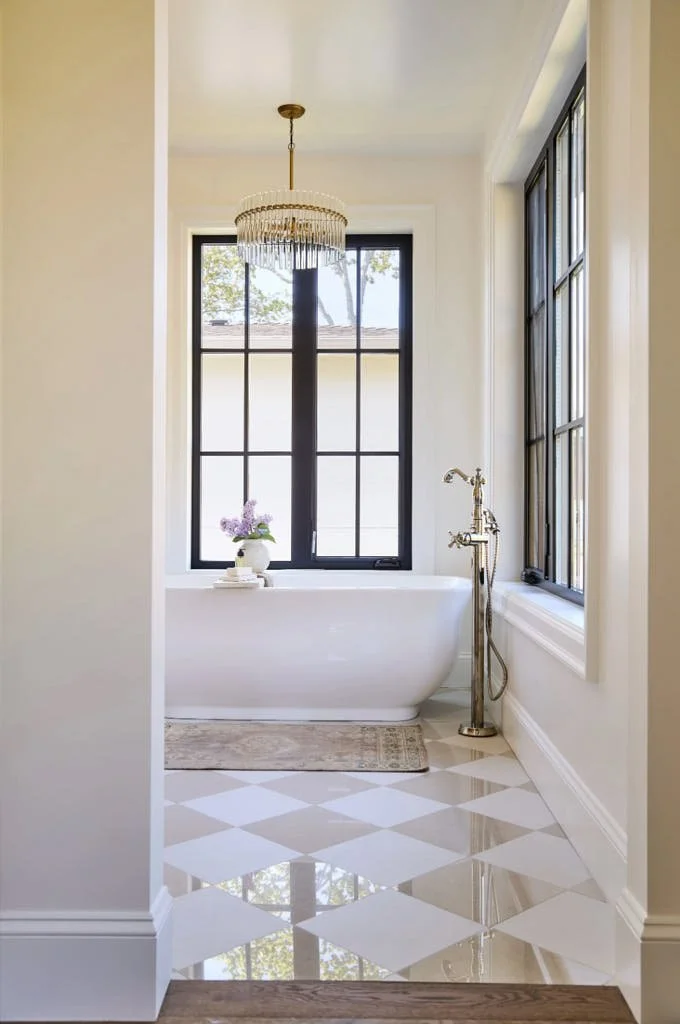 In-suite washroom, soaker tub