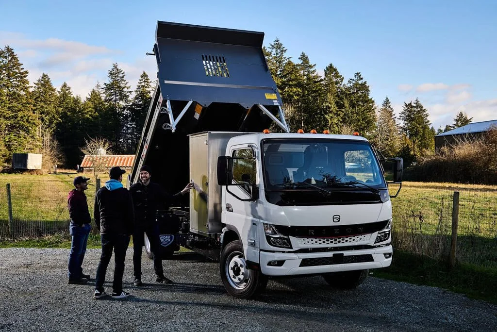 Villamar Team with their new Rizon Electric Dumptruck