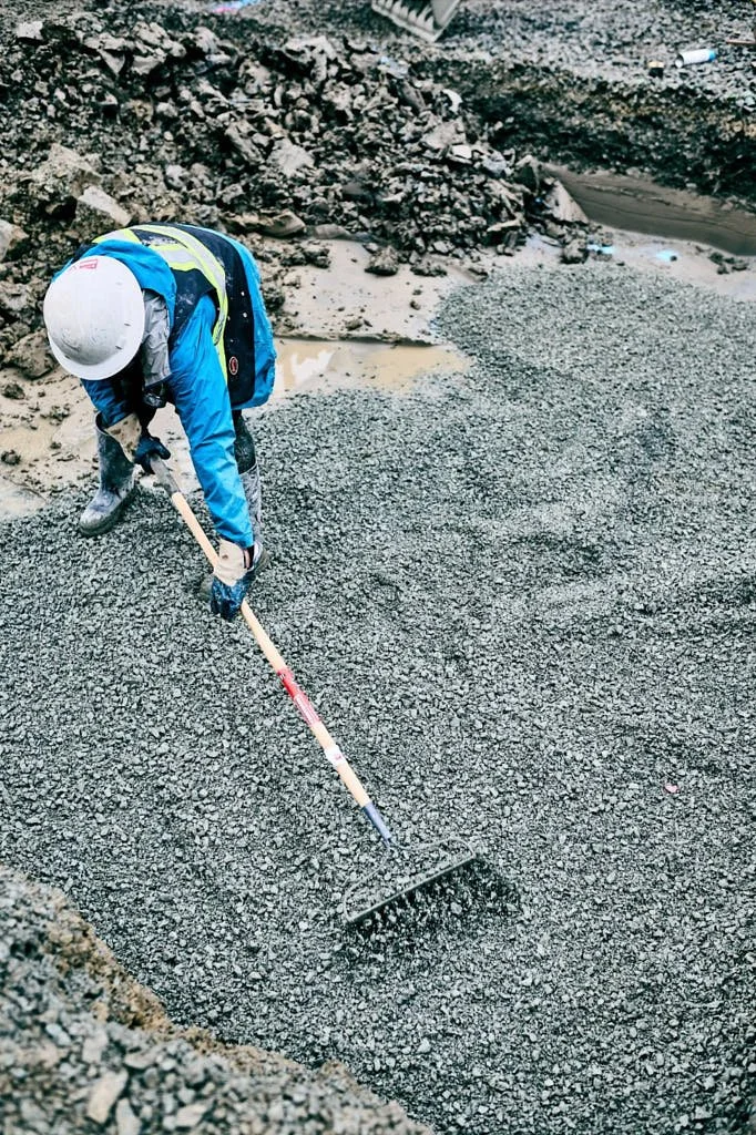 Labourer on worksite