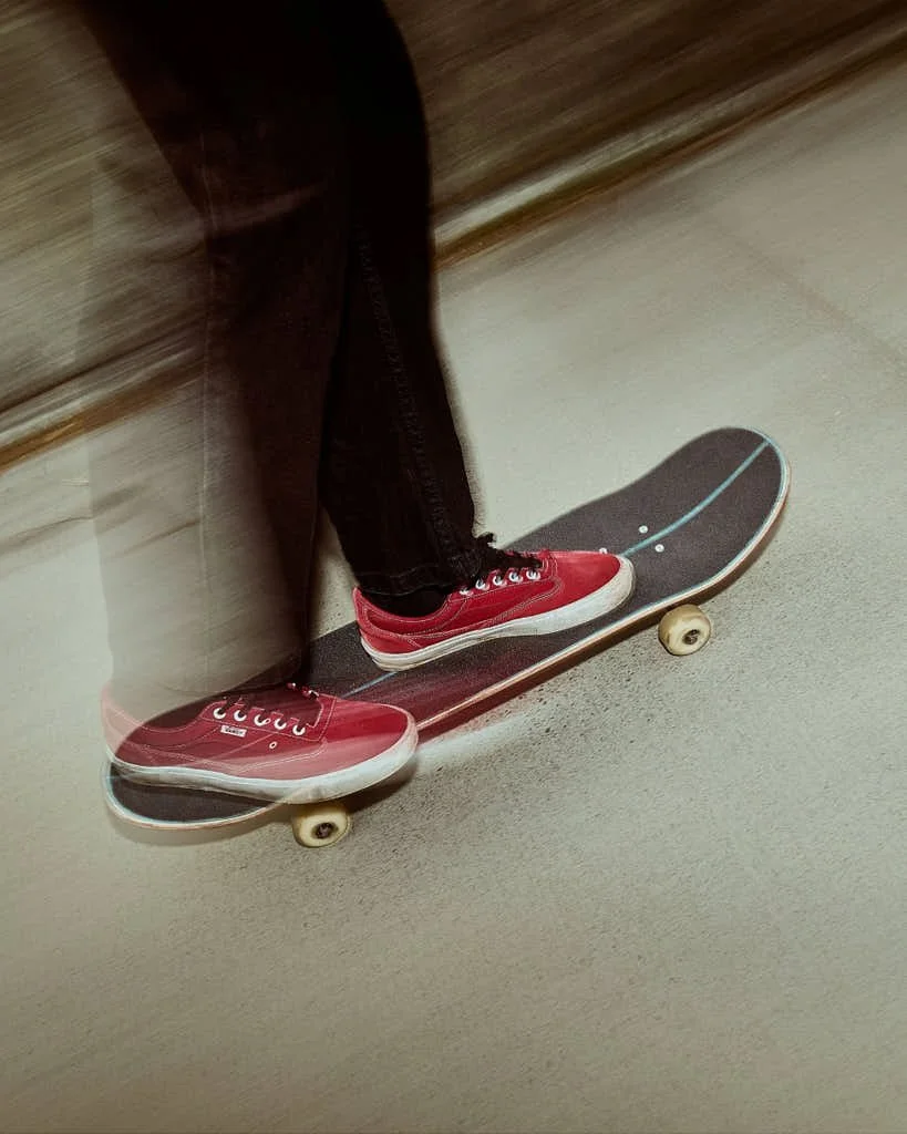 long exposure skateboarder wearing curren caples vans.jpg