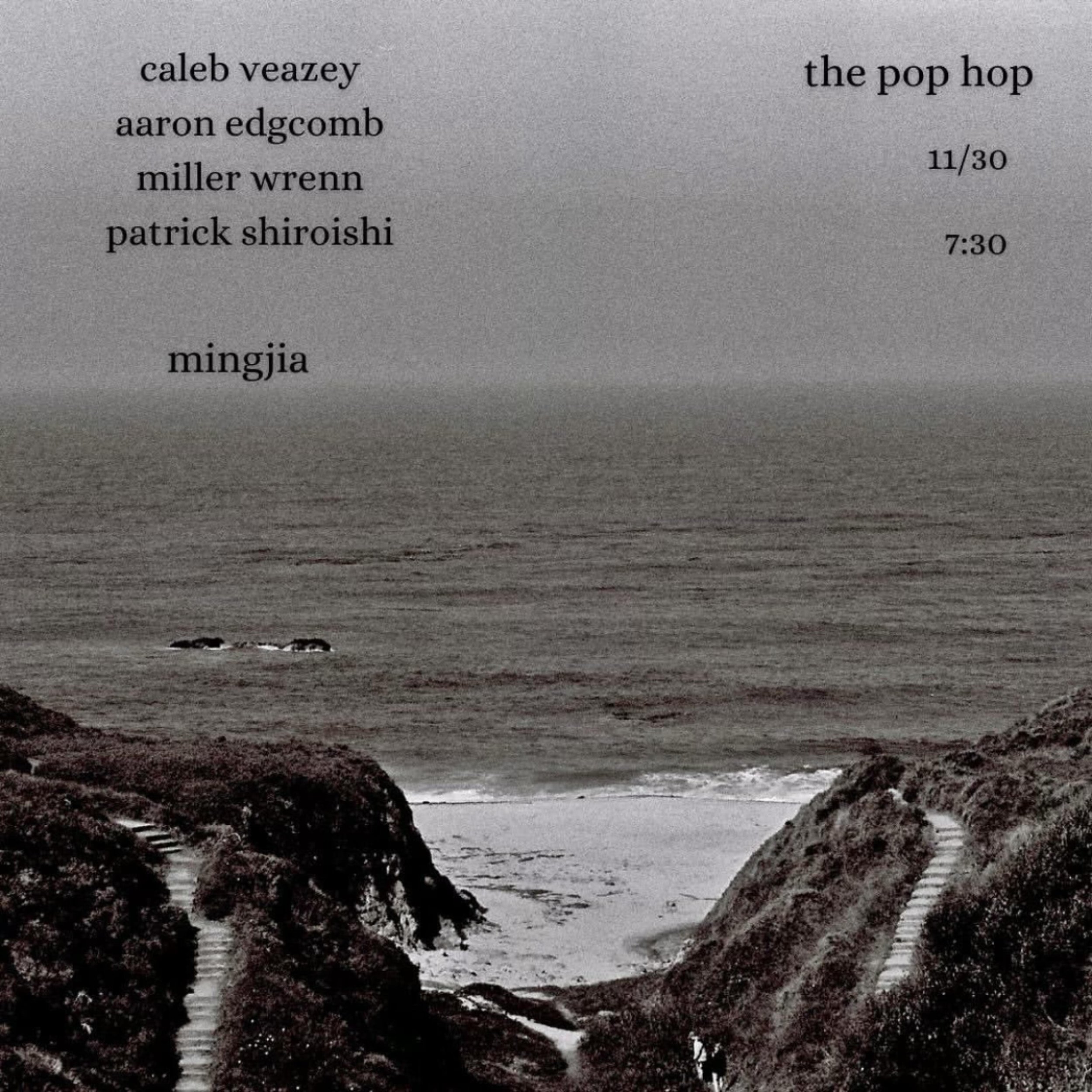 Saturday 11/30 @aaron.edgcomb @patrickshiroishi @millerwrenn and myself are doing a set of improvised music. Gonna be a rare one so do what you must. Mentally preparing for @mingjiamusic to knock my socks off in the opening set. Come purge with us 📸
