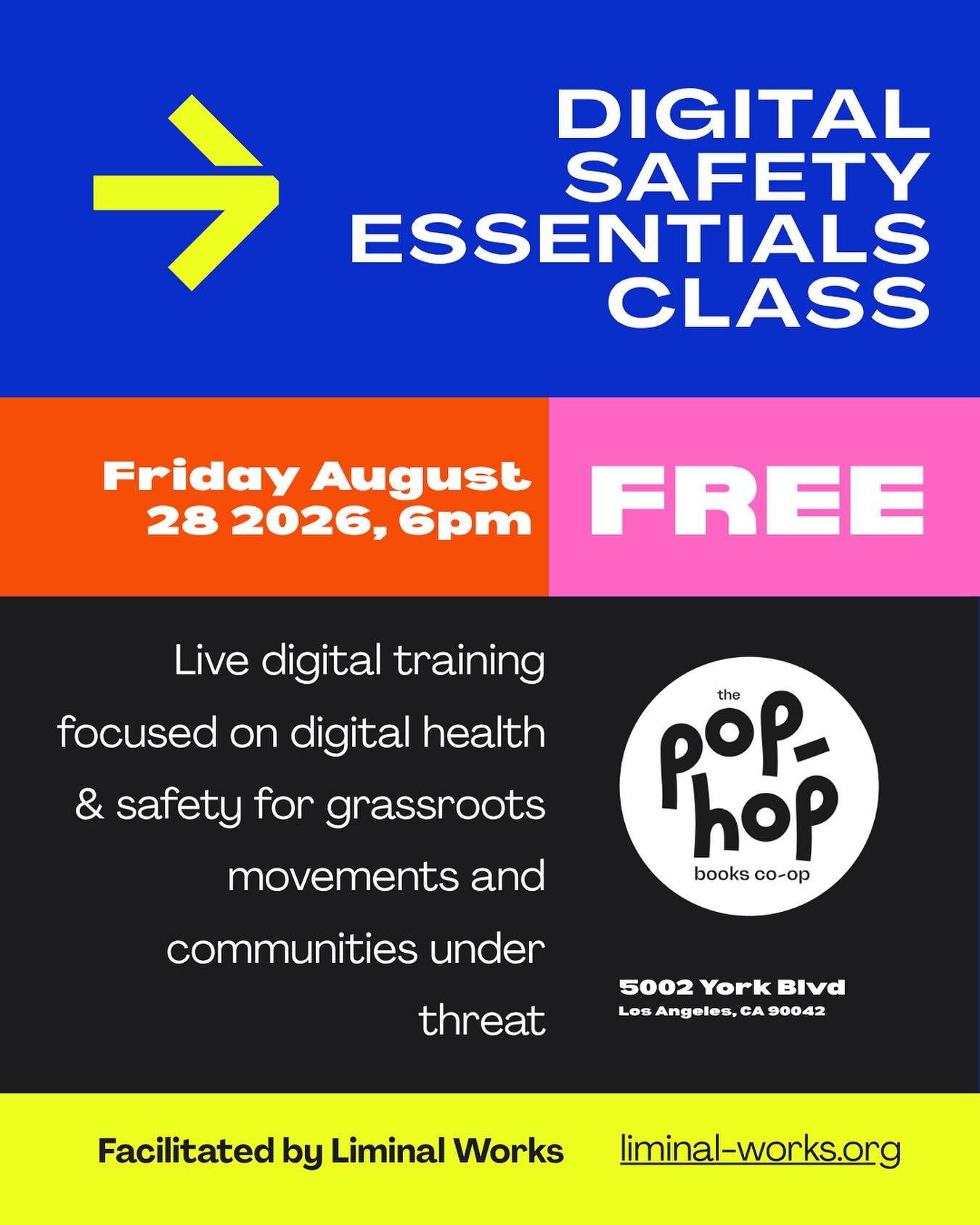 Live digital training focused on digital health &amp; safety for grassroots movements and communities under threat. Facilitated by @foe.collective.liberation

At a time when digital exposure is increasingly used to harm and intimidate communities, ou
