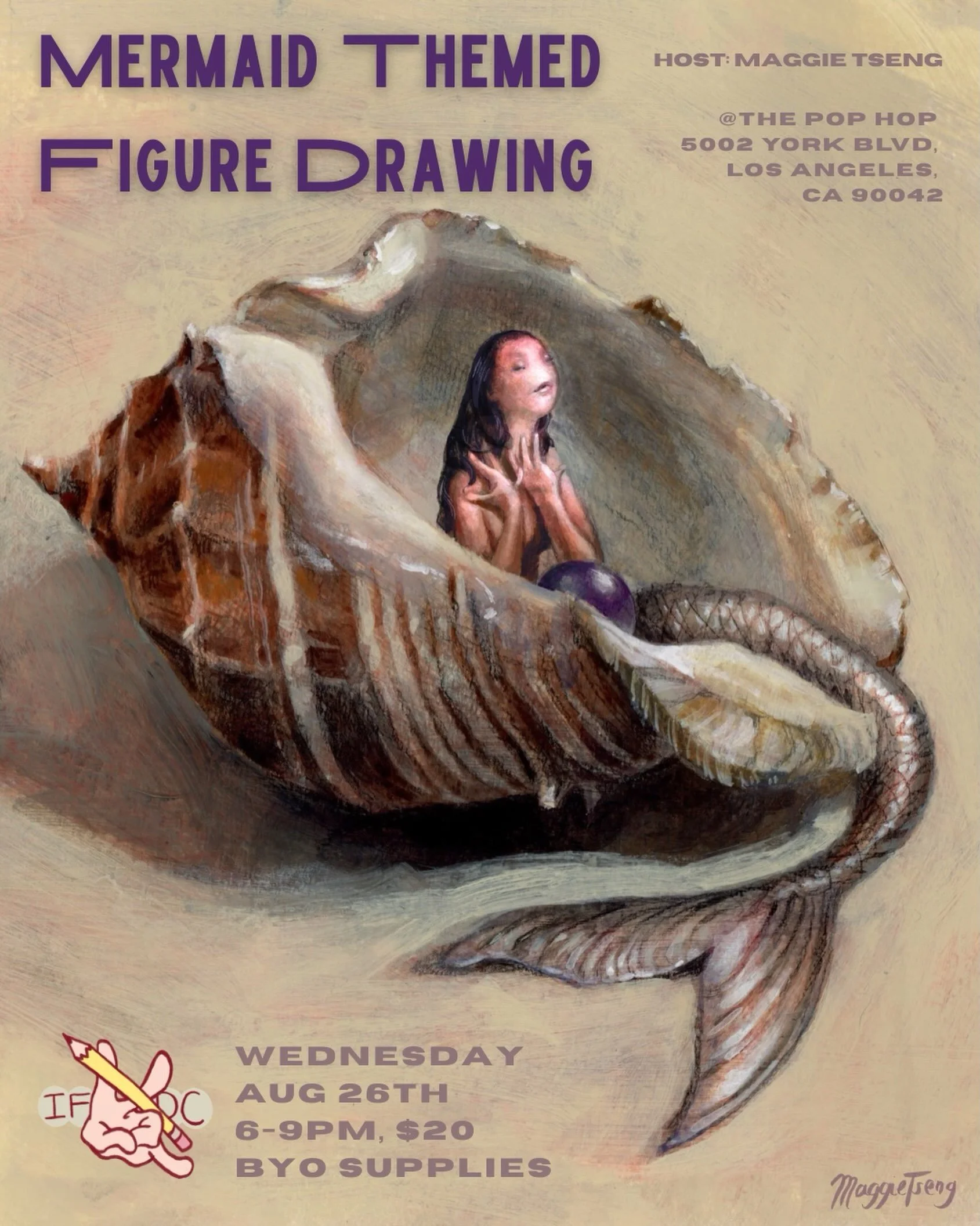 @itfiguresdrawingclub 🧜&zwj;♀️ We&rsquo;re heading underwater for our next It Figures session 🌊

Join us for an evening of uninstructed figure drawing with a mermaid-inspired themed session, exploring flowing gestures, scales, shimmer, and sea-crea
