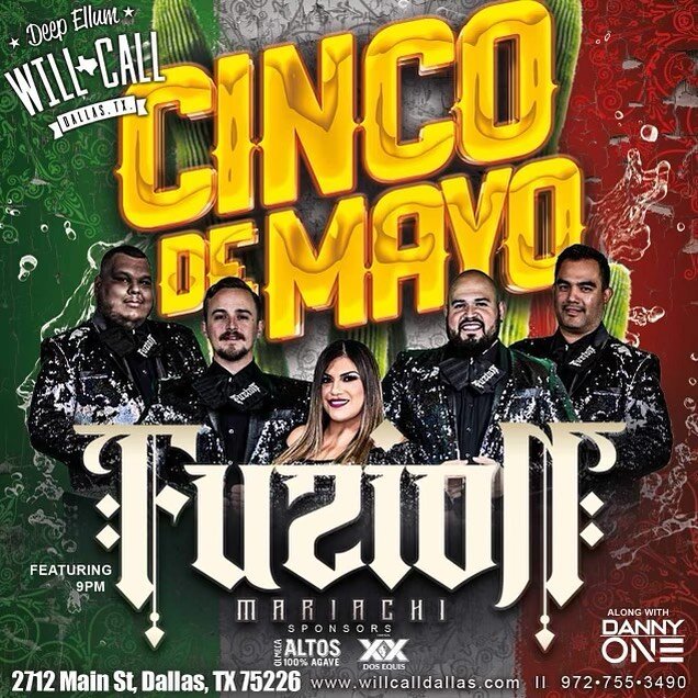 🔥DEEP ELLUM🔥

‼️ We&rsquo;re finally BACK at @willcallbar this FRIDAY #CincoDeMayo ‼️

Come hang with us &amp; celebrate #drinkodemayo in Deep Ellum!! Puro Pinche Party with Fuzion 🍻🤘🏻🔥 #dfw #fuzion #cumbia #country #rock #banda #reggaeton #old