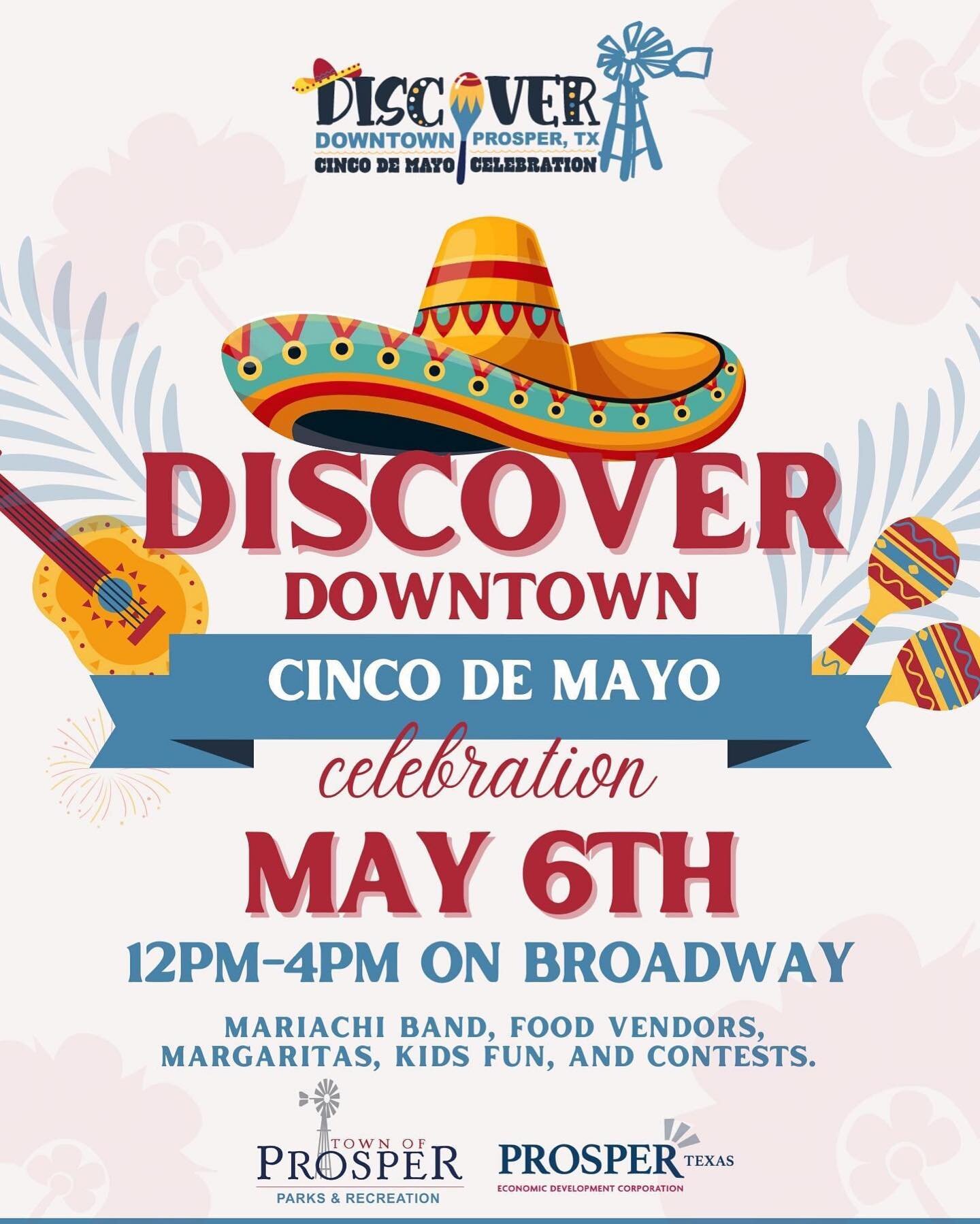 🎉NORTH, TX🎉

The party continues! If you missed us yesterday, you have a chance to catch us today. 

We&rsquo;ll be in @town_of_prospertx for their #cincodemayo celebration! #fuzionmariachi #dfw #prosper #fiesta