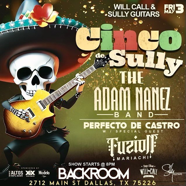 ❗️DALLAS, TX❗️

We&rsquo;re BAAAAAAAACK! 🔥🤘🏻🎶🔥

We want to see ALL of you come out &amp; party with us as we kick-off Cinco de Drinko weekend at the ONE &amp; ONLY @willcallbar 🚨🚨🚨 #fuzionmariachi #cincodemayo #live #entertainment #homesweeth