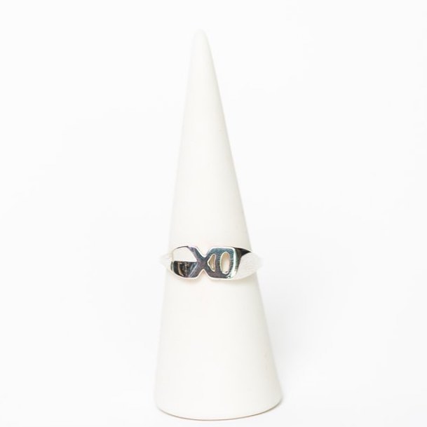 The XO Mini Ring, a sweet little statement to make your everyday just a little cuter

Ready to ship for the holidays