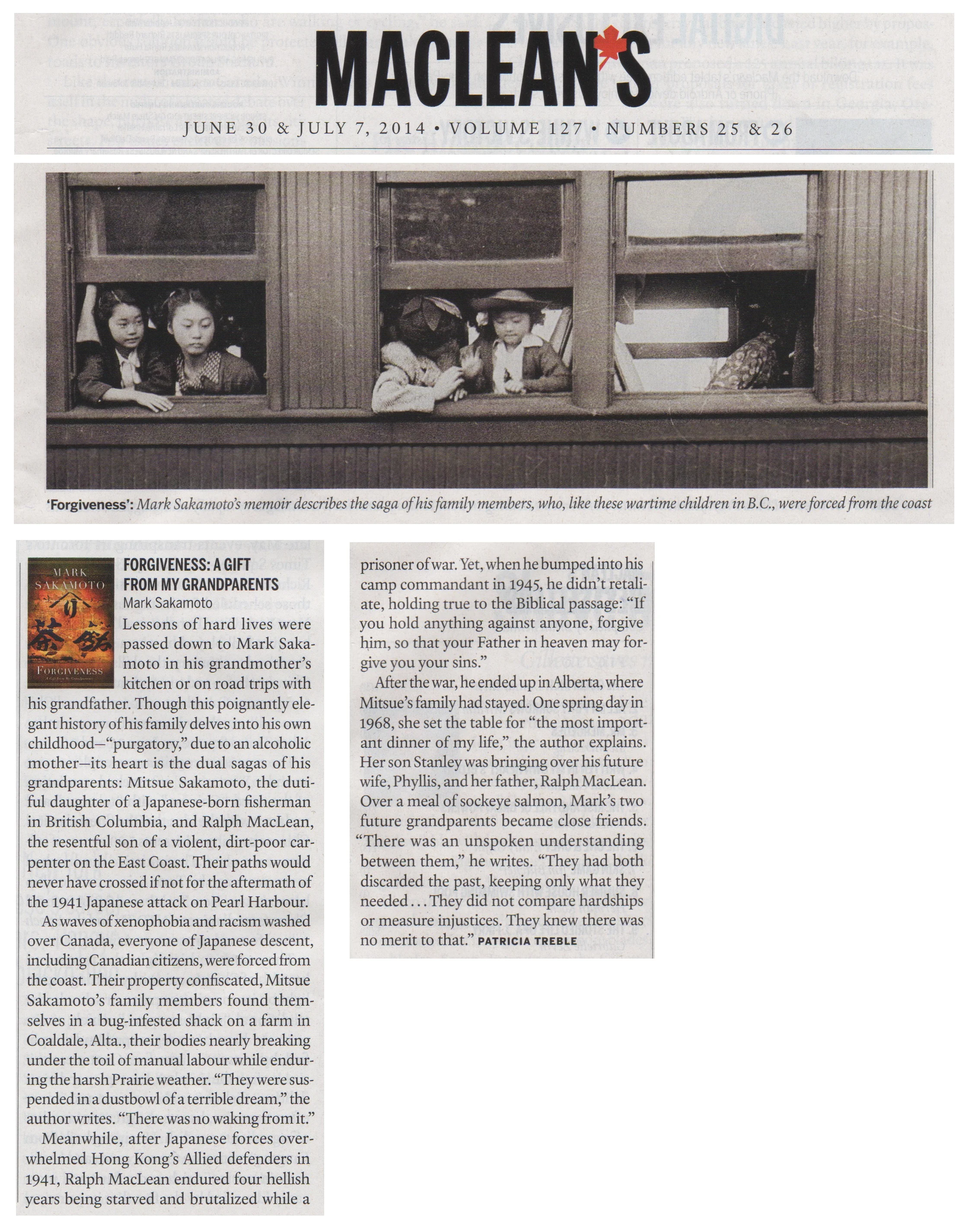 MACLEANS , Patricia Treble, July 3, 2014