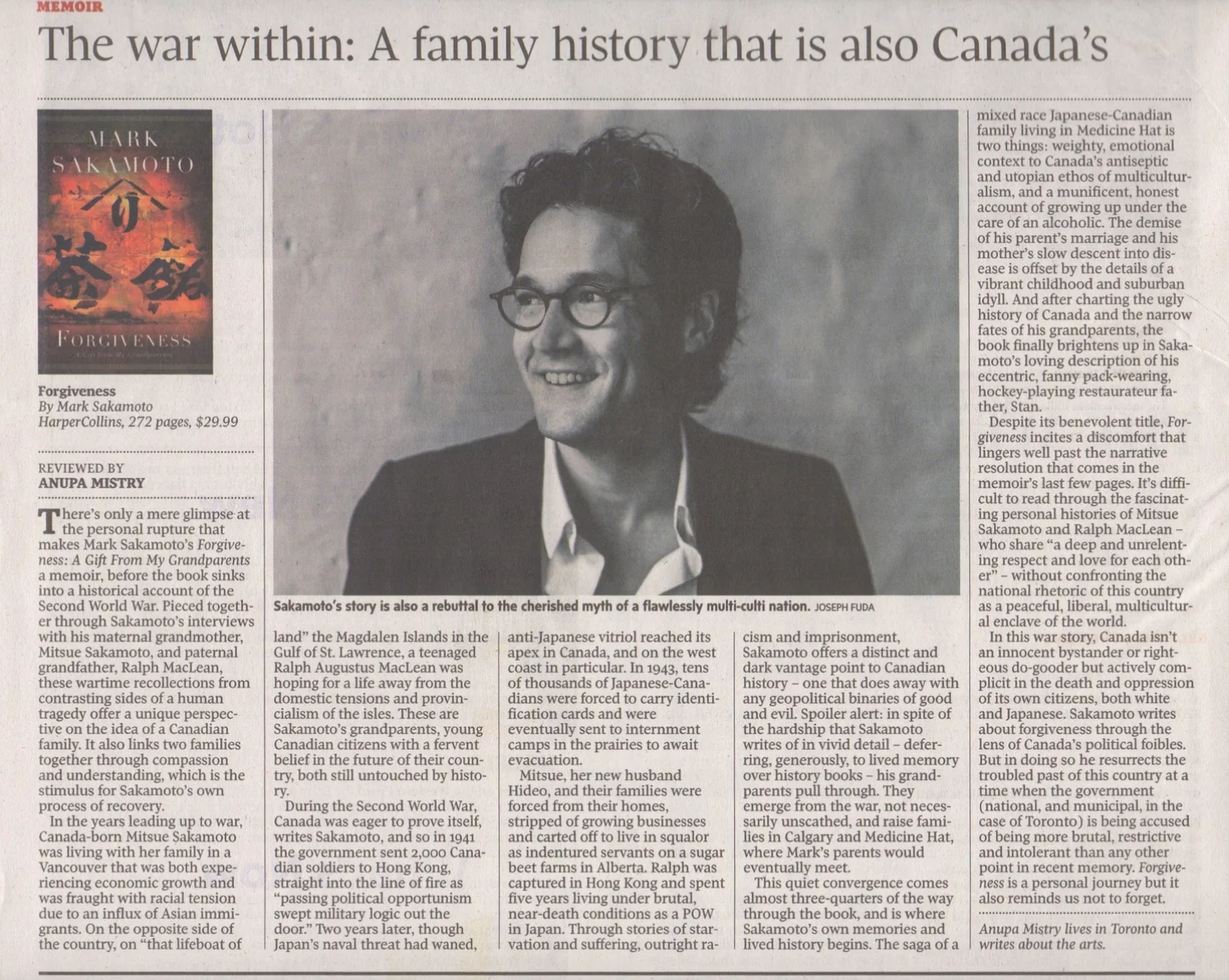 The Globe and Mail , Saturday, July 19, 2014 Click on image to open article in a new window.