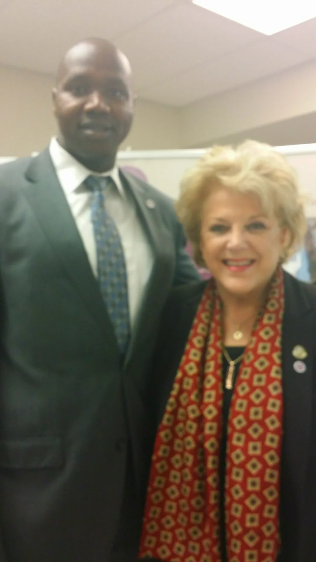 With the Mayor of Las Vegas Carolyn Goodman at the Catholic Charities Strategy Insights Workshop 4.8.16