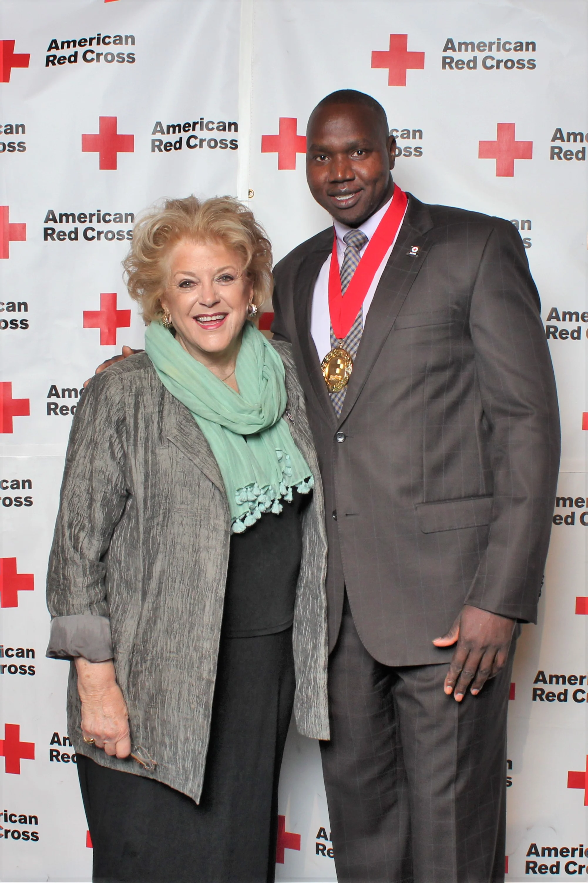 With the Mayor of Las Vegas Carolyn Goodman. Honored to receive Community Impact Award, 2016 Everyday Heroes, American Red Cross 10.6.16
