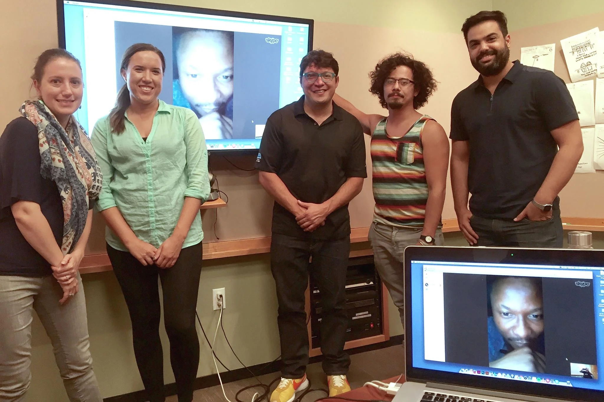 Our Summer 2016 class: Rachel Garza, Ashley Bishop, Tosin Egbeola, Zachary Bodner, Rene Benjamin, Andrés Alonso