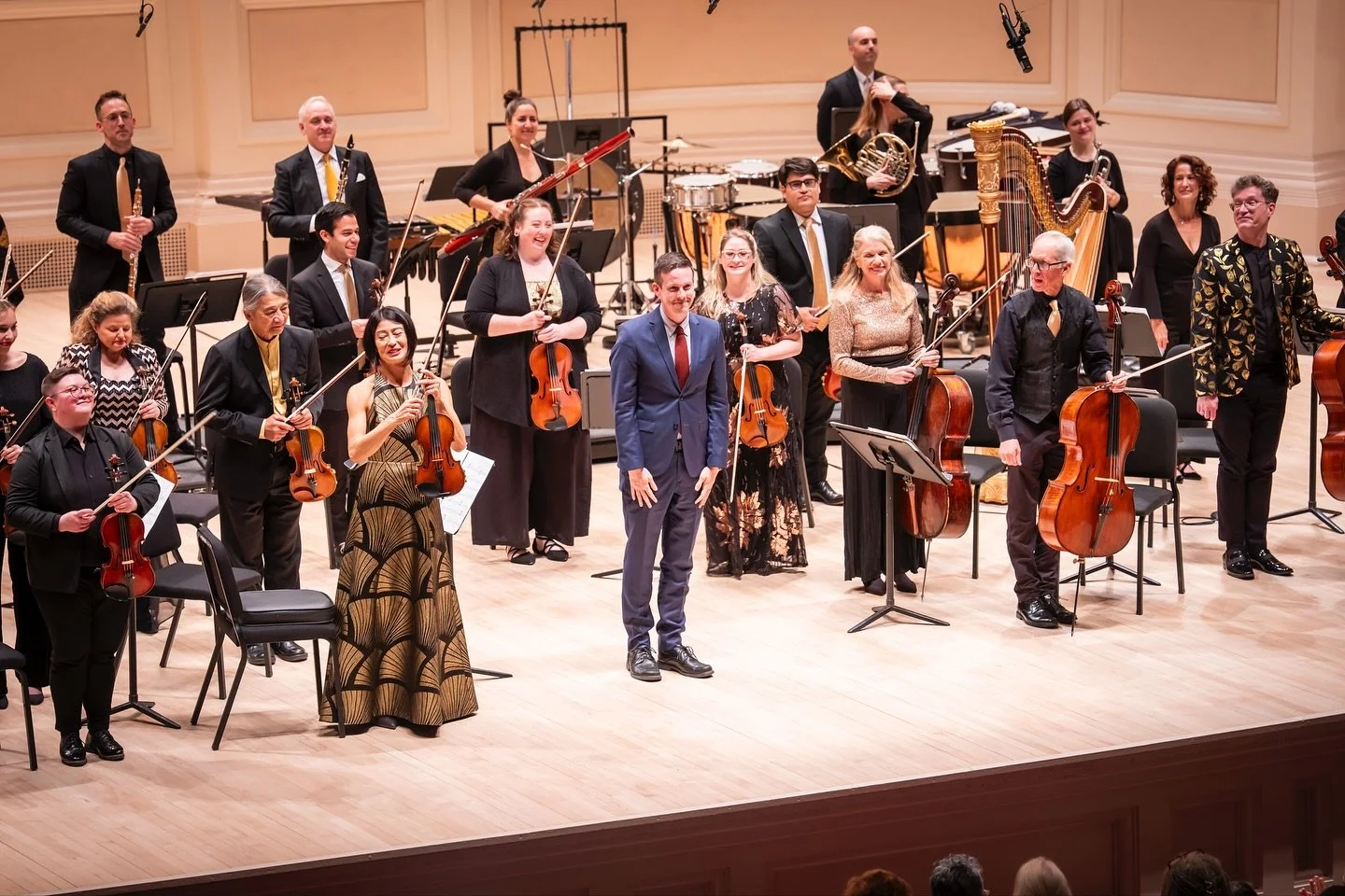  Bowing with the Orpheus Chamber Orchestra after a performance in Carnegie Hall, October 2025 
