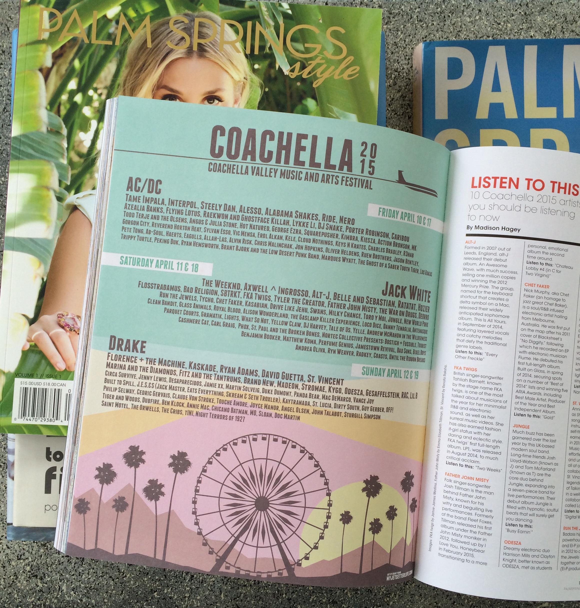 My illustration for Coachella 2015