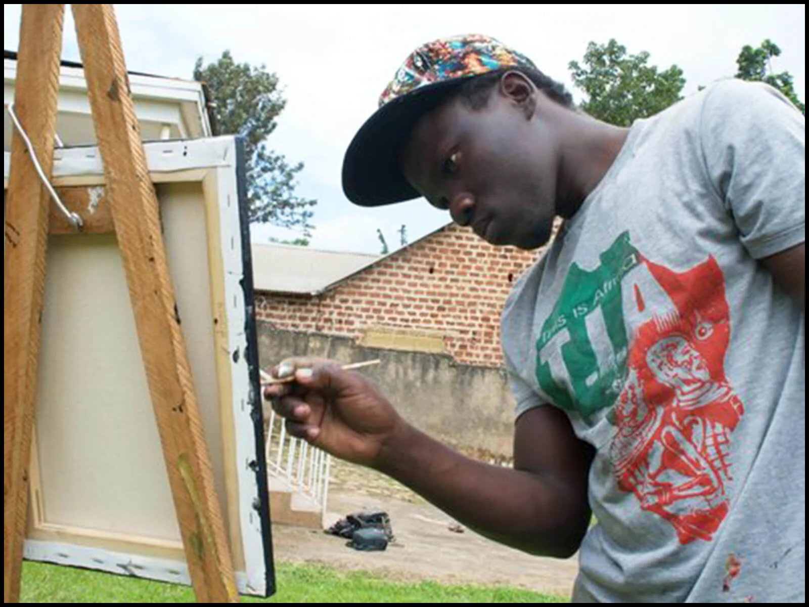Destreet at his home in Kampala.