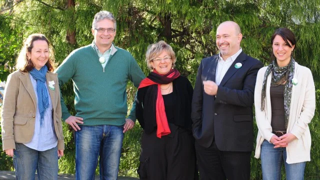 foto: ticinonews.ch - da sin.: Claudia Crivelli Barella, Francesco Maggi, Michela Delcò Petralli, Sergio Savoia e Greta Gysin.