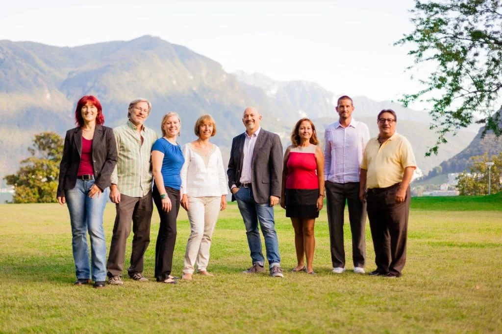 Da sin.: Tamara Merlo, Pierre Zanchi, Elisabetta Gianella, Claudia Cappellini Tarolli, Sergio Savoia, Claudia Crivelli Barella, Andrea Stephani e Franco Denti